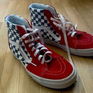 Vans high tops worn once
